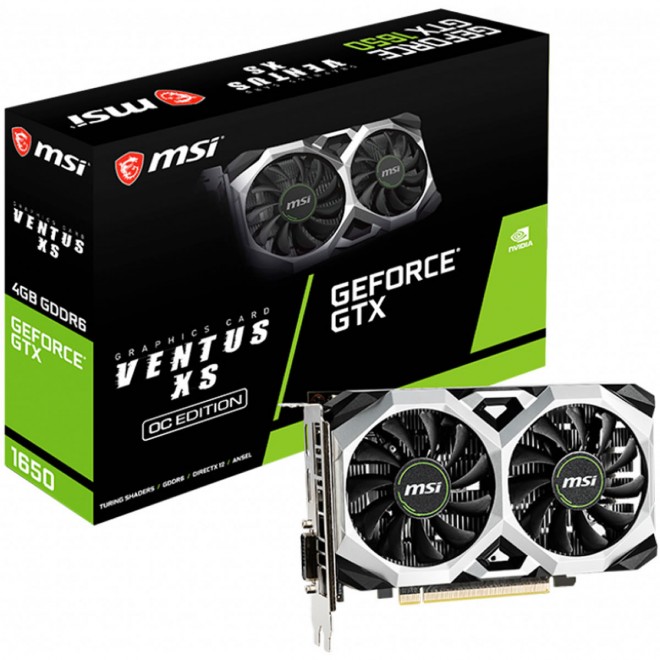prix folie carte-graphique MSI GeForce GTX 1650 D6 VENTUS XS-OC 209-euros