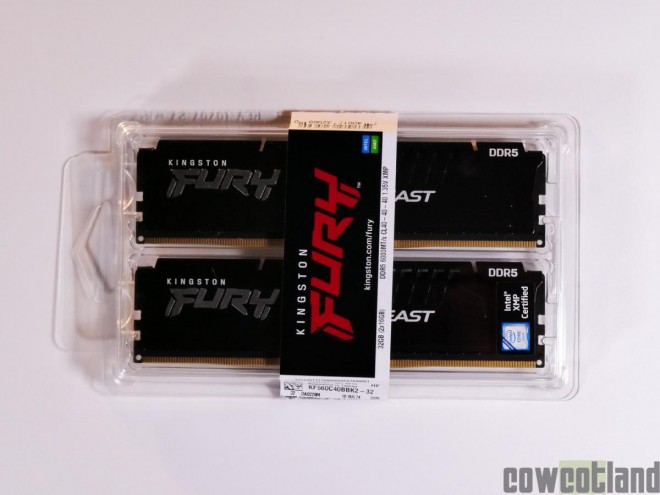Test mmoire DDR5 2x16 Go Kingston Fury 6000 C40