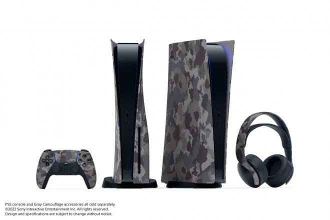 PS5 playstation-5 gray camouflage