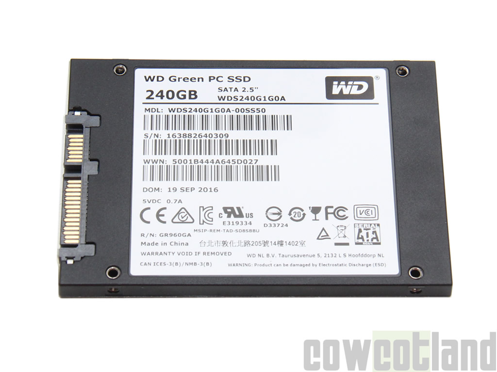 Image 31760, galerie Test SSD WD Green 240 Go