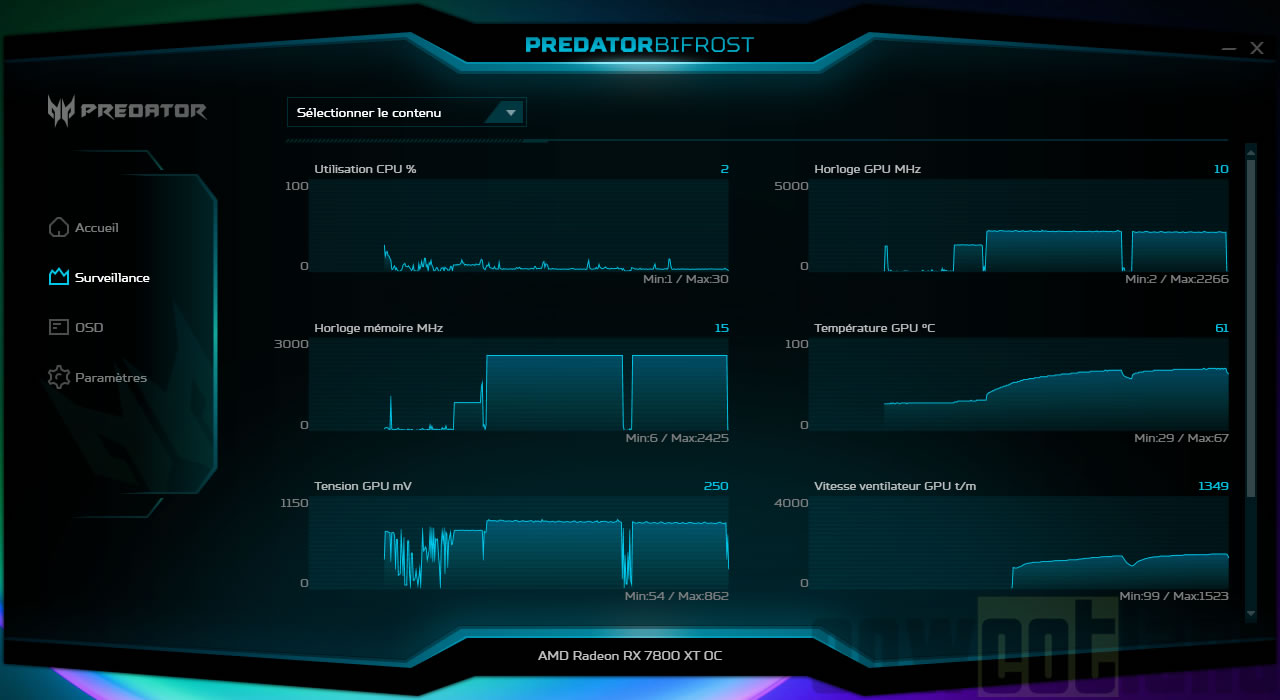Image 66982, galerie Predator BiFrost Radeon RX 7800 XT : Acer passe en AMD 