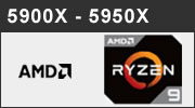 Test processeur AMD RYZEN 9 5900X et RYZEN 9 5950X : Intel de nouveau atomis