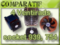 Comparative 4 Ventirads socket 939, 754