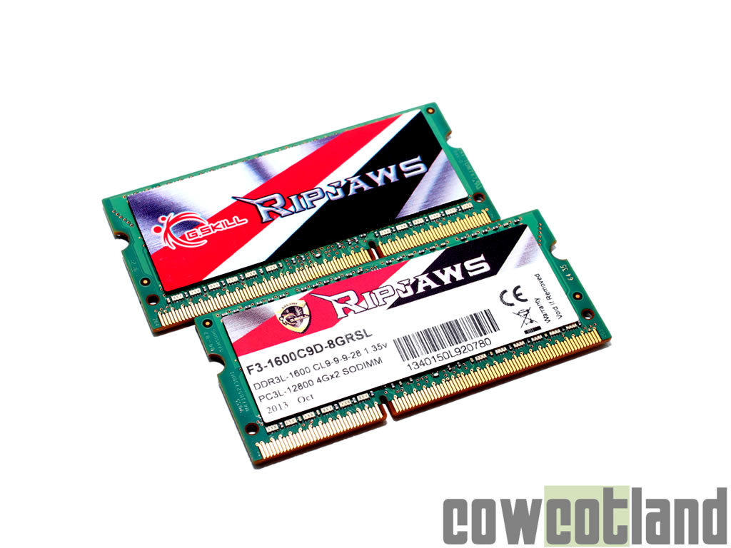 Image 22078, galerie Comparatif mmoire DDR3 So-Dimm : 4 Kits 1333  1866 Mhz