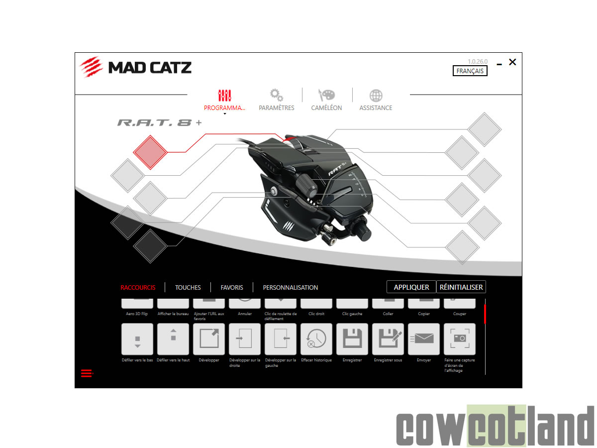 Image 39458, galerie Test souris Gaming Mad Catz R.A.T. 8 +