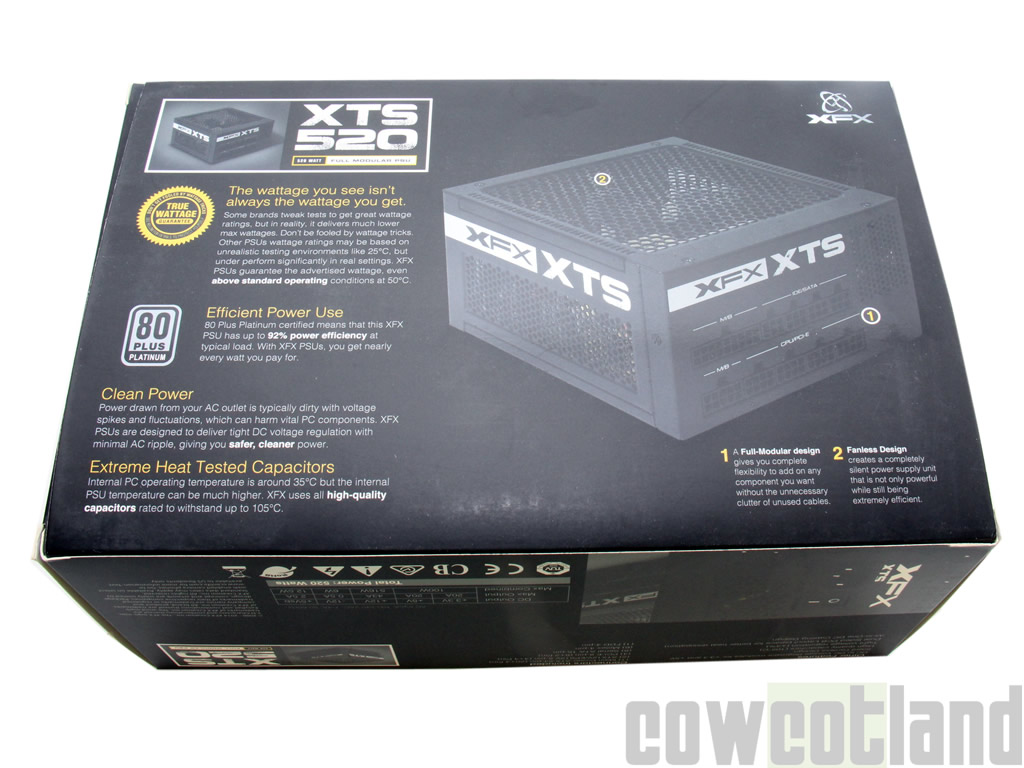 Image 27686, galerie Test alimentation XFX XTS 520 watts