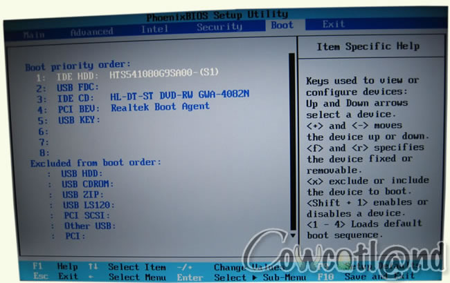 Znote 6615WD - Bios Boot Znote 6615WD - Bios Boot