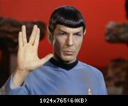 Spock Performing Vulcan Salute