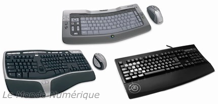 Trois ensembles Clavier/Souris test�s
