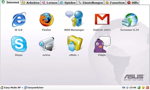 Pour un XP � la sauce Eee PC