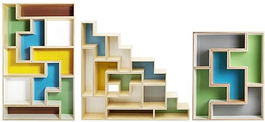 Une �tag�re modulaire � la Tetris