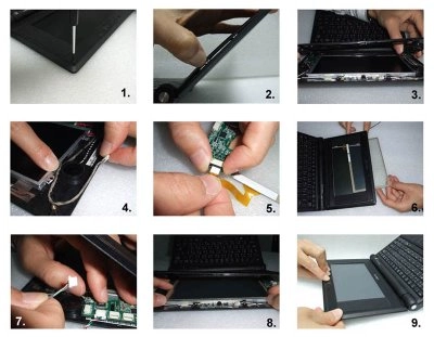 Transformer l��cran du EeePC en �cran tactile�pfff fastoche
