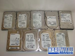 9 disques durs de 250 Go test�s