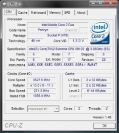 X9100 overclock�, 3.53 GHz dans un portable