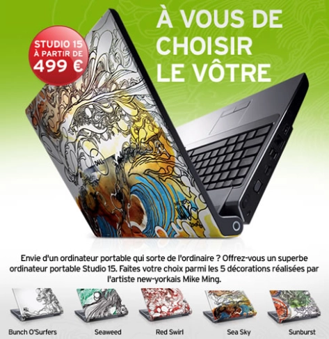 Dell propose des �ditions sp�ciales Art - Mike Ming
