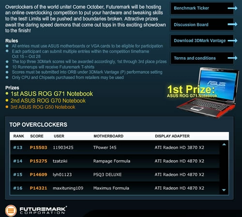 3 bons gros portables Asus � gagner gr�ce � l'Overclocking