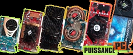 6 cartes graphiques de 70 � 250 � test�es