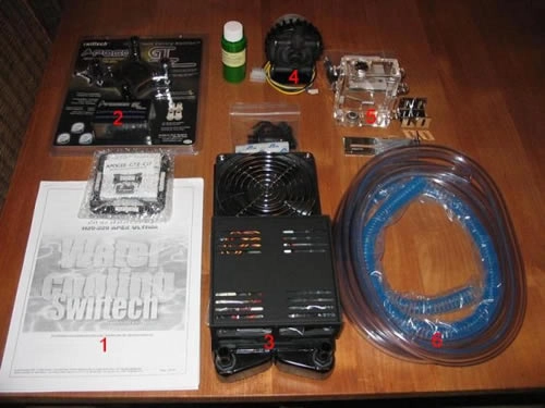 Un kit watercooling � la sauce crevettes