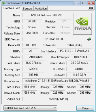 Test d'une GTX 295 aux hormones