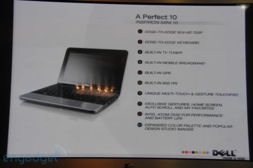 Dell Mini 10, un netbook haut de gamme ?