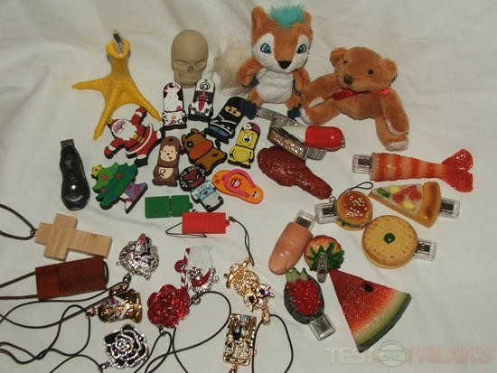 36 cl�s USB d�lirantes compar�es