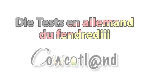 Les tests allemands du vendredi matin