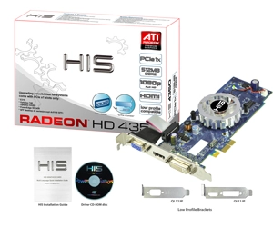 Une Radeon HD 4350 en PCI-Express 1x chez HIS
