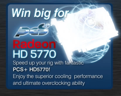 15 HD 5770 PCS+ � gagner avec Power Color