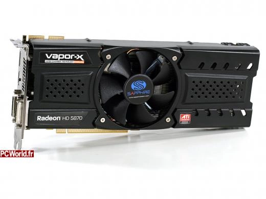 La belle HD 5870 Vapor-X de Sapphire chez PCW