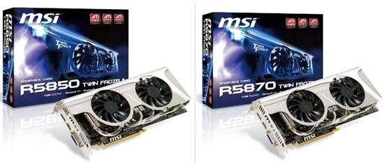 Les prix des nouvelles HD5850/5870TwinFrozrII de MSI