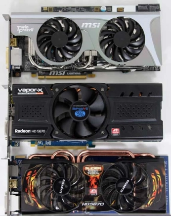 Pas moins de 5 HD 5870 Overclock�es dans cette news