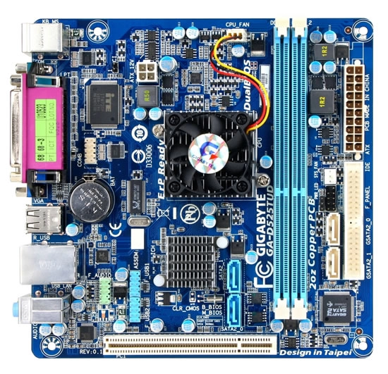 Gigabyte ressuscite l'ATOM en ITX avec la GA-D525TUD