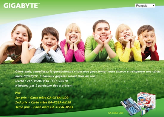 Gigabyte : quelques questions et peut-�tre des gros cadeaux