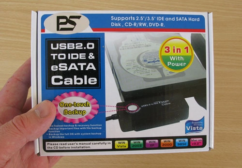 Test du ''One touch backup'' chez technobidouilles
