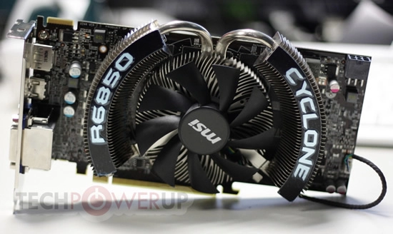 Un Cyclone frappe de plein fouet MSI et la HD 6850