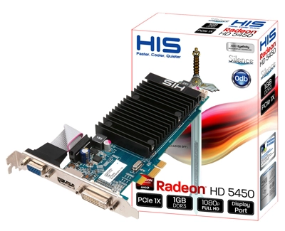 Une HIS HD 5450 en PCi-e X1