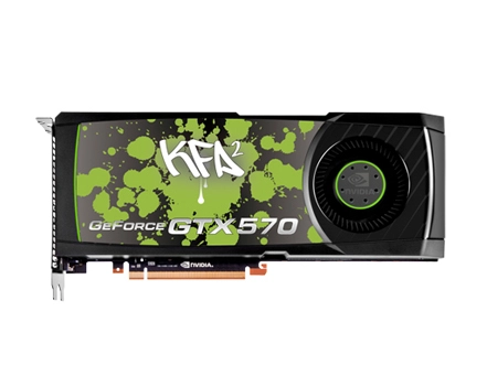 KFA 2 : une GTX 570 toute tach�e
