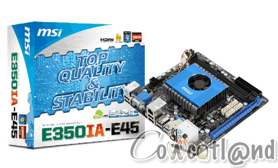 de L'APU AMD Brazos chez MSI en ITX