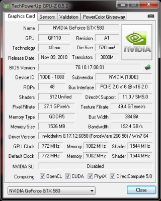  Teaser PNY GTX 580