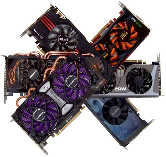Sept GTX 560 ti Oc compar�es
