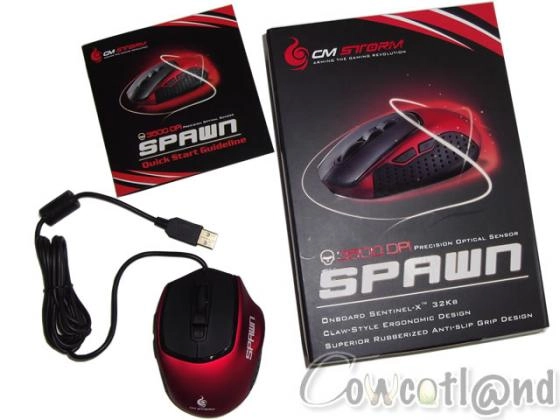 Souris CM Storm SPAWN : Rouge et Joueuse
