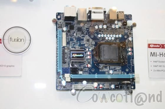 [CeBIT 2011] Giada MI-H67, enfin une vraie carte-m�re Mini-ITX !