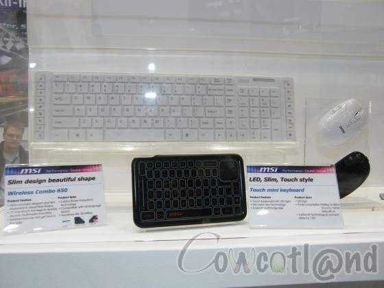 [CeBIT 2011] Des claviers chez MSI, c'est pas mal du tout
