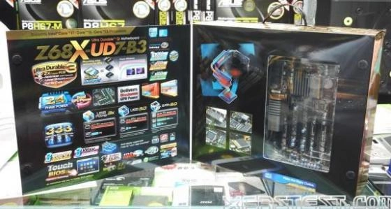 La Gigabyte GA-Z68X-UD7 appercue � Ta�wan
