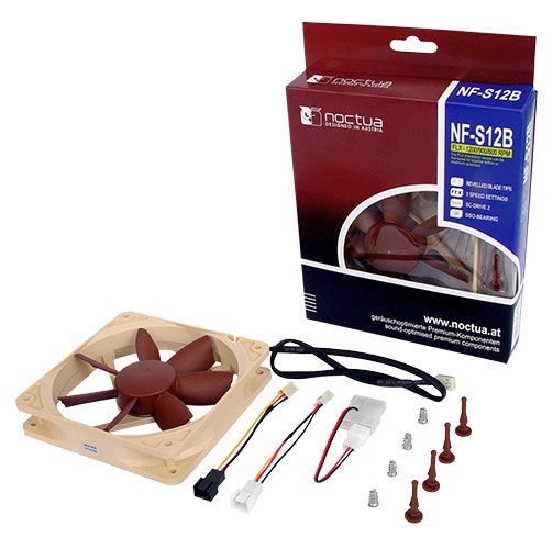 Le Noctua NF-S12B FLX chez Technobidouilles