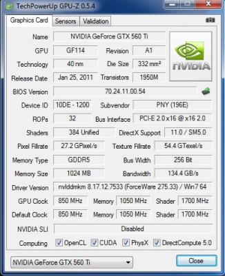  Preview PNY GTX 560 Ti Oc