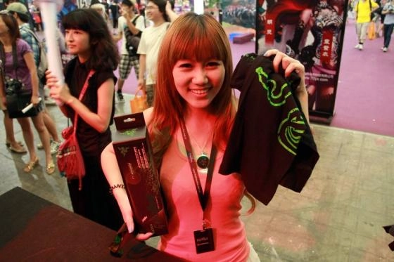 Razer au ChinaJoy 2011 avec des babes