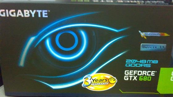 La Gigabyte GTX 680 en photo