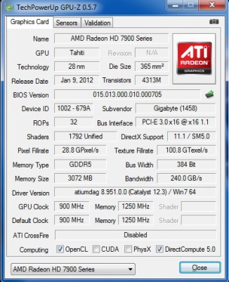  Preview Gigabyte HD 7950