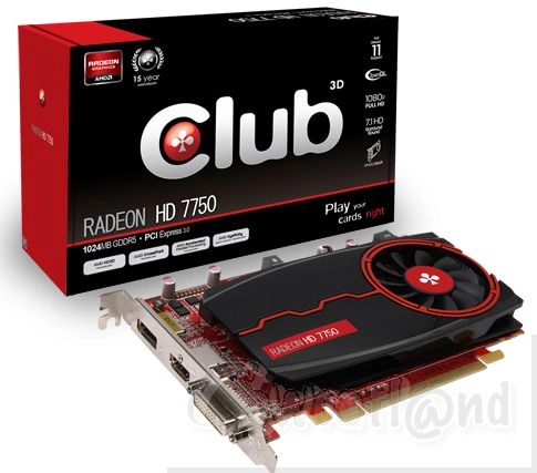Club 3D pr�sente des HD 7750 single slot